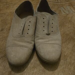 Men's Tan Suede Oxford Shoes